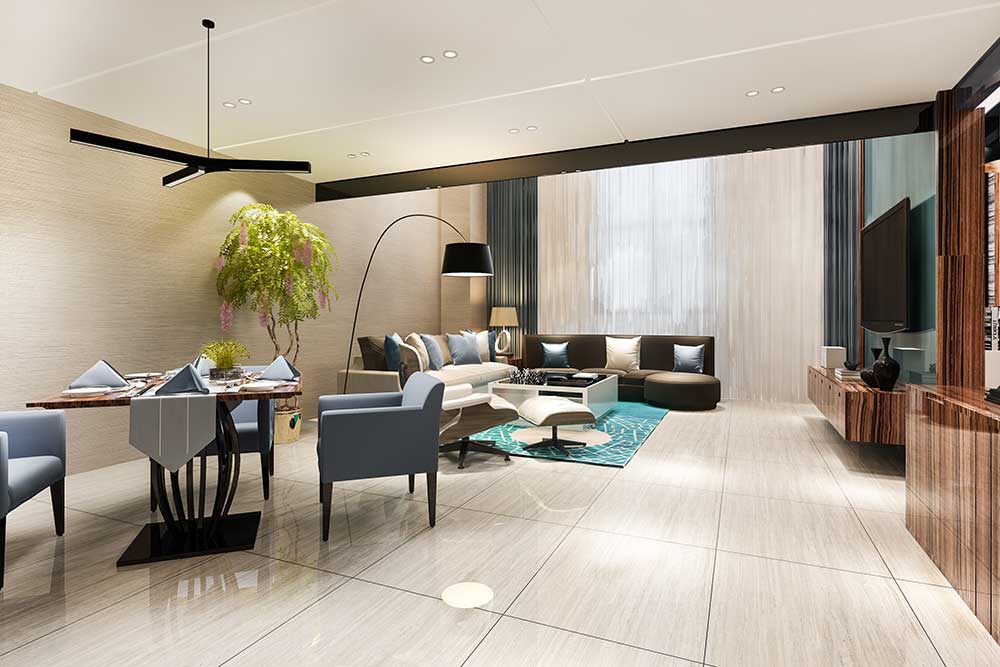 Luxury swimming pool and clubhouse at Hines Elevate Homes